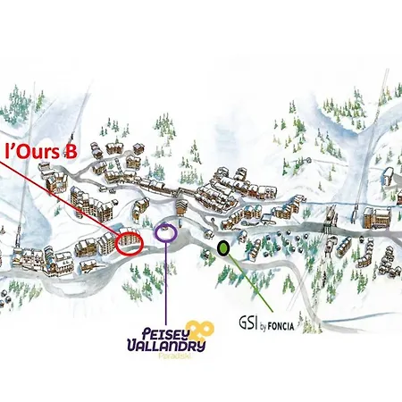 Duplex 2 Pieces Pour 6 Pers. A Vallandry - Animaux Admis - Fr-1-757-113 *